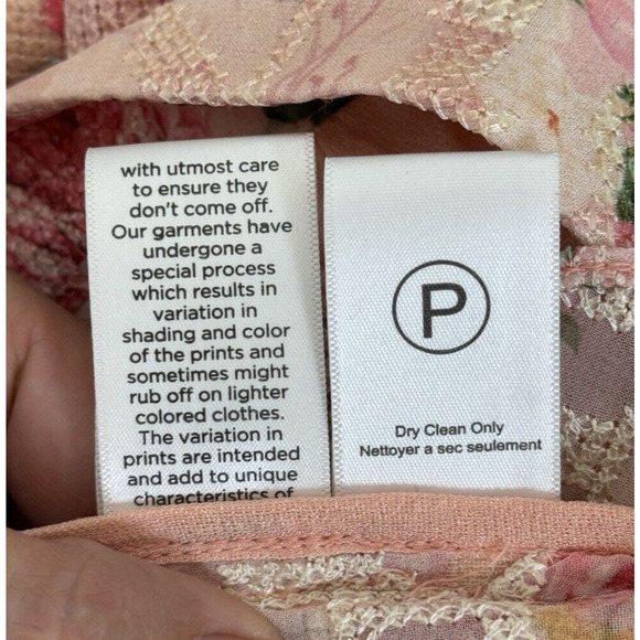 Hemant & Nandita Cross Stitch Skirt Floral Blush Coquette Fairycore Romantic, S - Picture 12 of 12